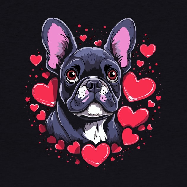 French Bulldog Valentine Day by JH Mart